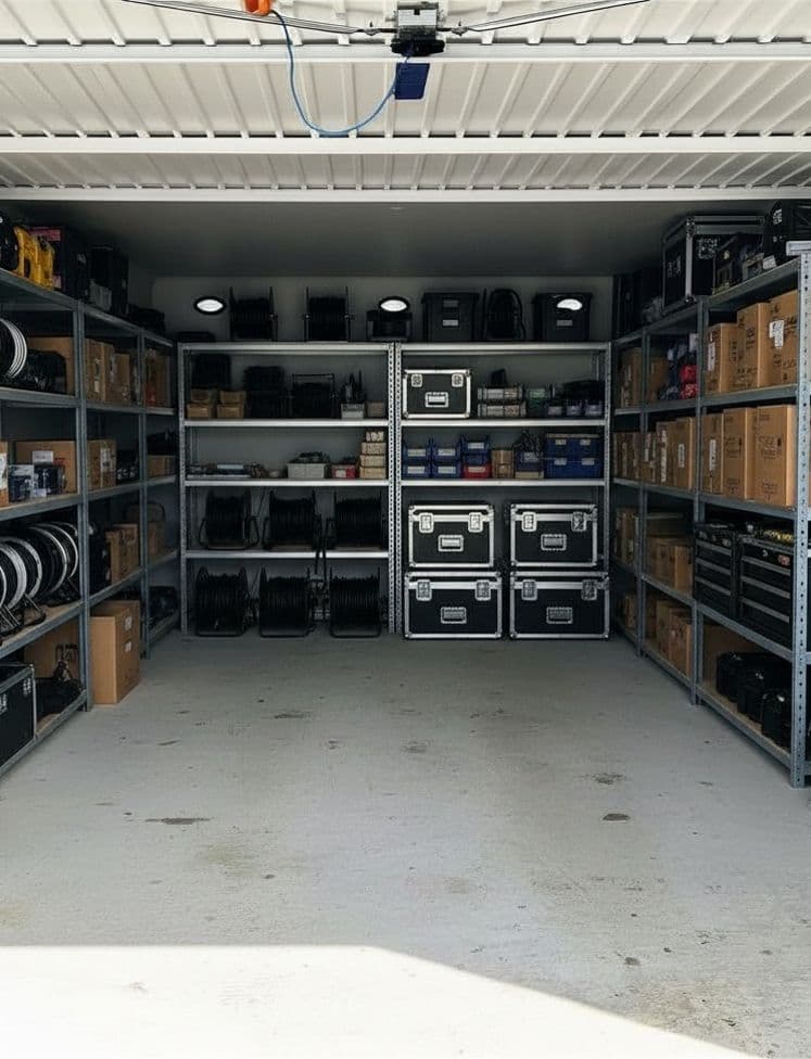 Lagerort für Equipment und vieles Weitere beim Garagenpark Wullersdorf.
