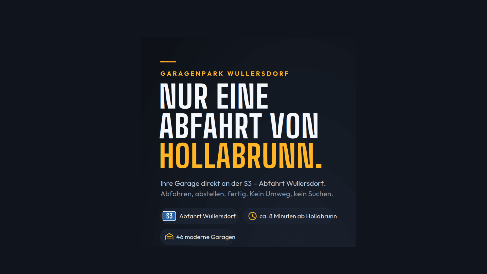 Nur eine Abfahrt von Hollabrunn